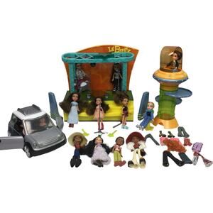 Lil Bratz Rock Starz Concert Stage Car Y2K 2002 13 Doll Bundle and Accessories